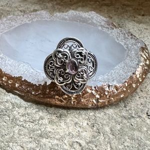 Sterling Silver Amethyst Stone Ring